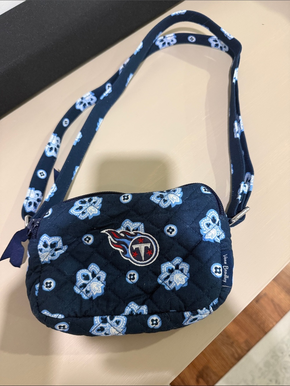 Vera Bradley Tennessee Titans Navy Quilted Crossbody